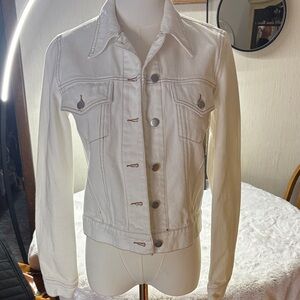 Honey Punch Off-White Denim Jacket